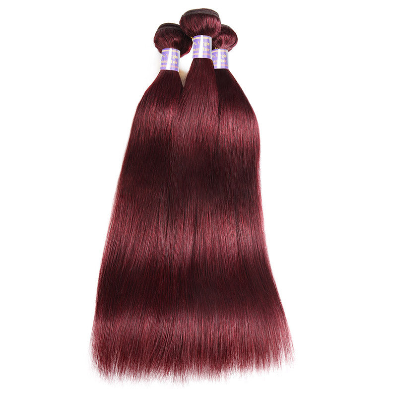 Allove Hair More Popular 99 J# Straight Human Hair 3 Bundles Hair Extensions : ALLOVEHAIR