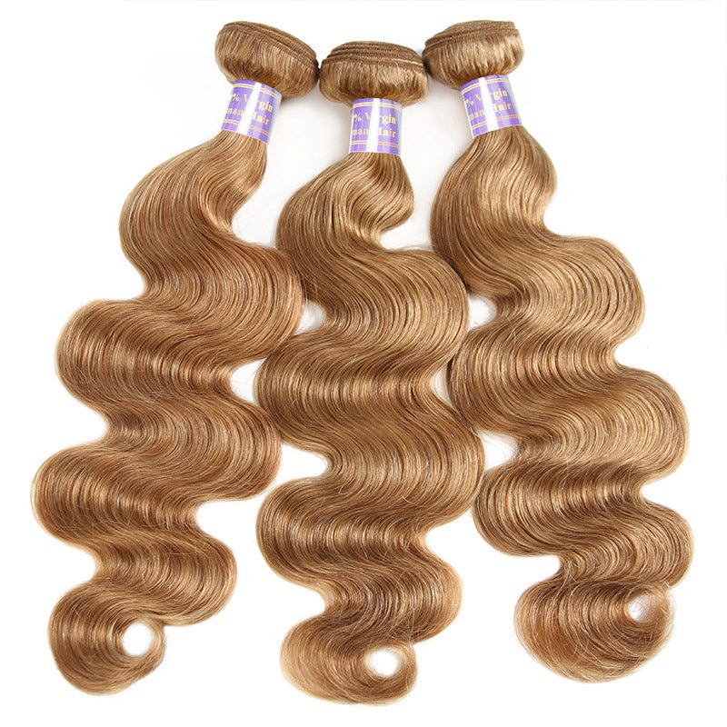 Allove Hair New Arrival Color 27# Body Wave Human Hair 3 Bundle Deals : ALLOVEHAIR