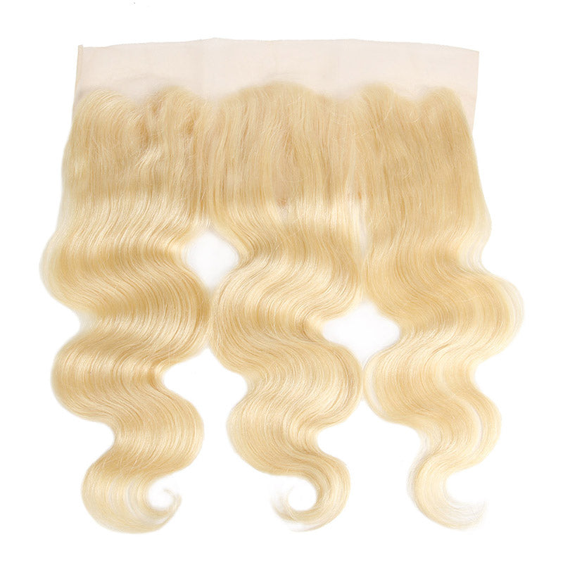 Allove Pure 613 Blonde Body Wave Human Hair 3 Bundles with Frontal Body wave Hair : ALLOVEHAIR