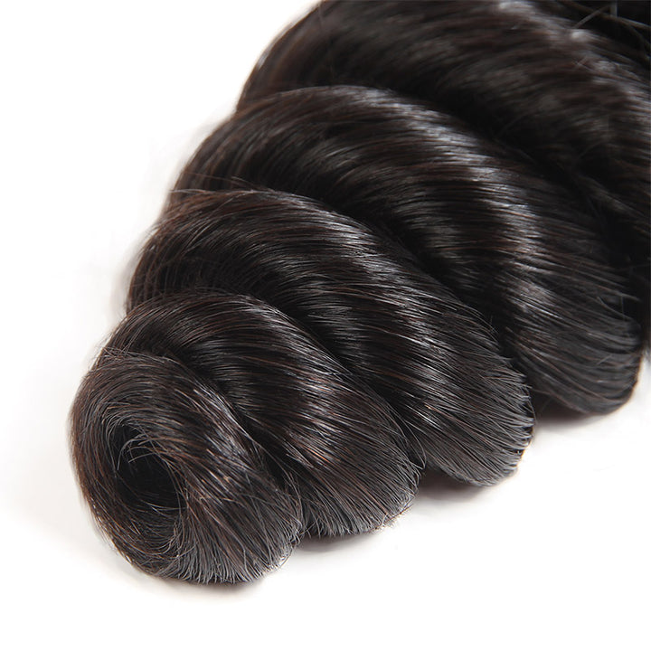 Allove Hair Peruvian Loose Wave Virgin Human Hair Weave 4 Bundles : ALLOVEHAIR