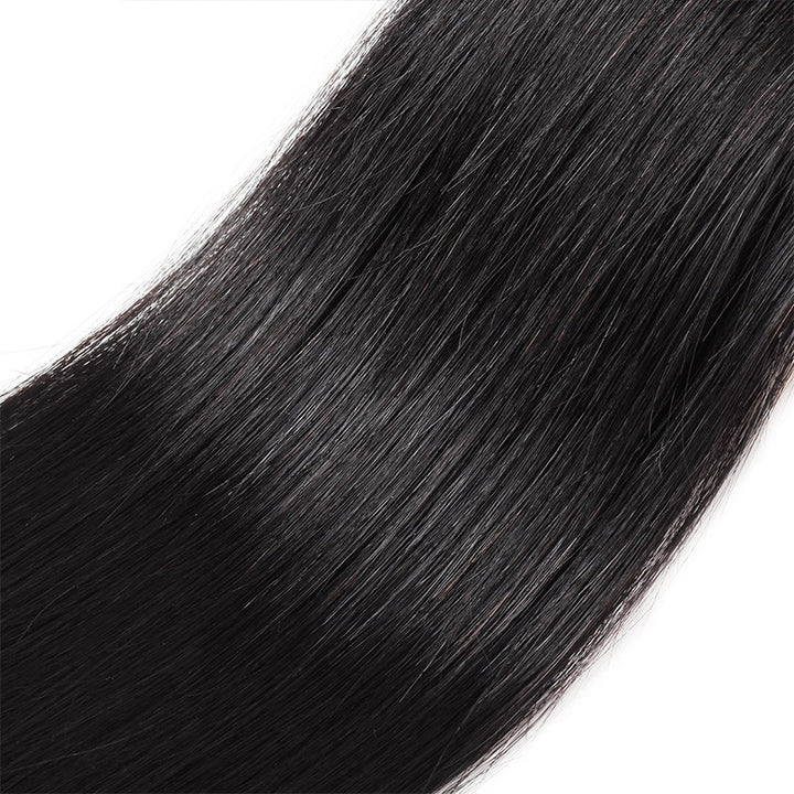 Malaysian Straight Hair 4 Bundles with 13*4 Lace Frontal Human Hair : ALLOVEHAIR