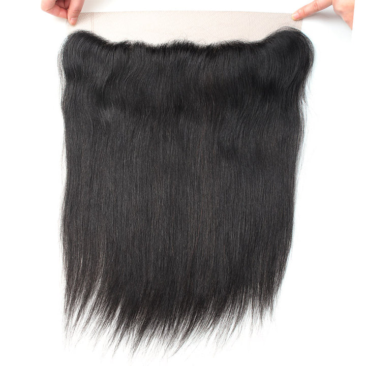 Allove Hair Brazilian Straight Hair 4 Bundles with 13*4 Lace Frontal Closure : ALLOVEHAIR