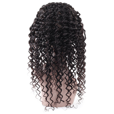 Brazilian Deep Wave 2 Bundles with 360 Lace Frontal Human Hair : ALLOVEHAIR