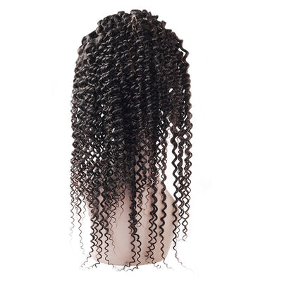 Malaysian Kinky Curly 2 Bundles with 360 Lace Closure Virgin Hair : ALLOVEHAIR