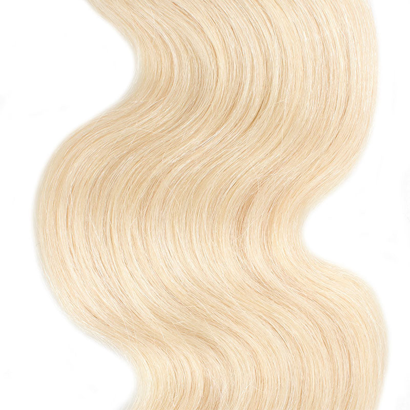 Allove Pure 613 Blonde Body Wave Human Hair 3 Bundles with Frontal Body wave Hair : ALLOVEHAIR