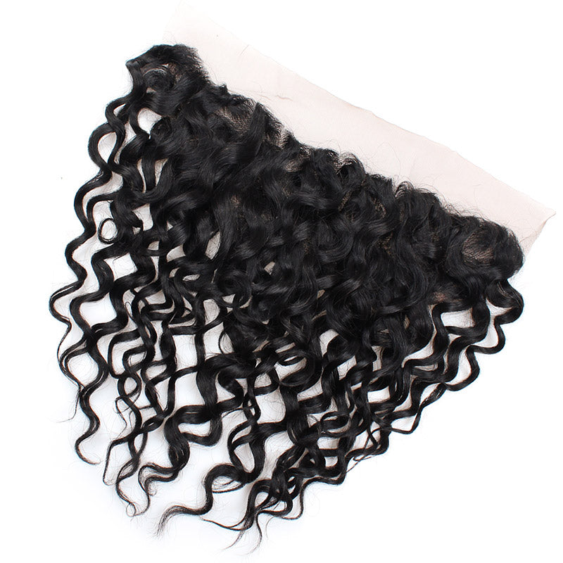 Brazilian Water Wave 4 Bundles With Lace Frontal Closure Human Hair : ALLOVEHAIR