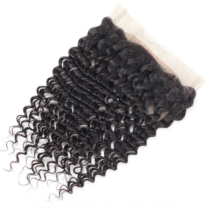Allove Hair Deep Wave 360 Lace Frontal Closure Virgin Human Hair : ALLOVEHAIR
