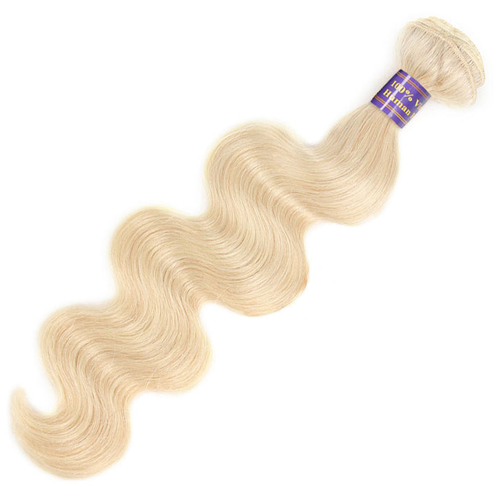 Allove Pure 613 Blonde Body Wave Human Hair 3 Bundles with Frontal Body wave Hair : ALLOVEHAIR