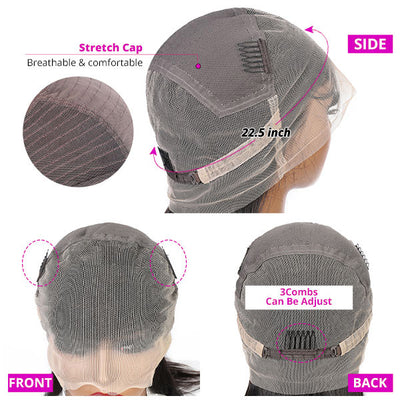 HD Invisible Glueless Full Lace Wig Loose Deep Wave Human Hair Wigs