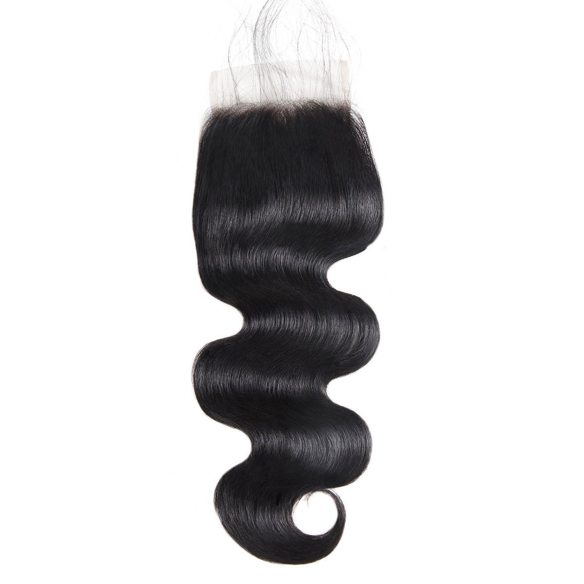 Allove Hair Brazilian Body Wave Hair 3 Bundles with 4*4 Transparent Lace Closure : ALLOVEHAIR