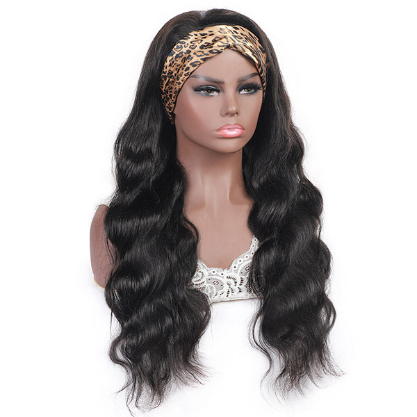 Allove Body Wave Headband Wig Glueless Human Hair Wig 150% Density