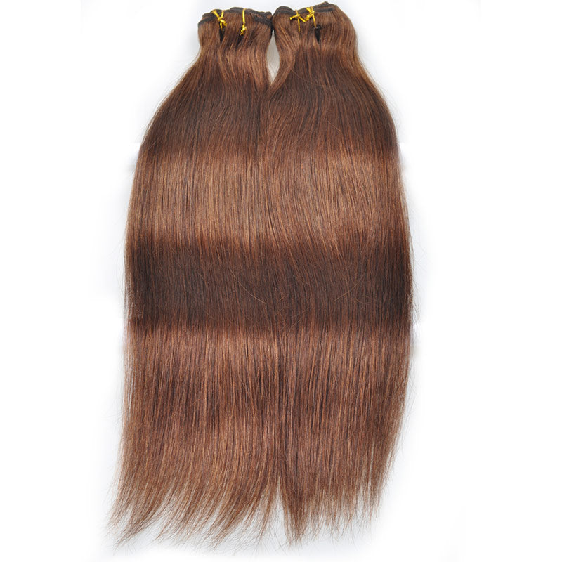 Allove Straight Hair Clip In Human Hair Extensions 18-22 Inches 7 Pieces/Set 4# Color : ALLOVEHAIR