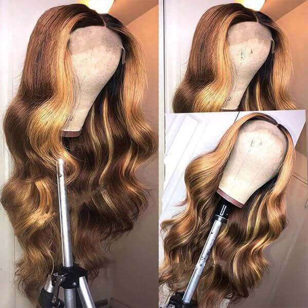 [Allove New Year Sale] Highlight 4*4 HD Lace Closure Human Hair Wig 150% Density Hurry Up! - AlloveHair