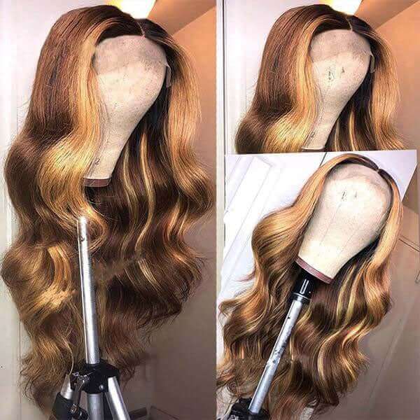 ⏰ ⏰ Flash Sale (Straight/Body Wave/ Deep Wave/Loose Deep Wave)Highlight 4*4 HD Lace Closure Human Hair Wig 150% Density Hurry Up!
