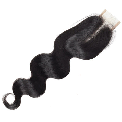 Body Wave 3 Bundles With 2*4 Lace Closure Unprocessed Human Hair Extensions : ALLOVEHAIR