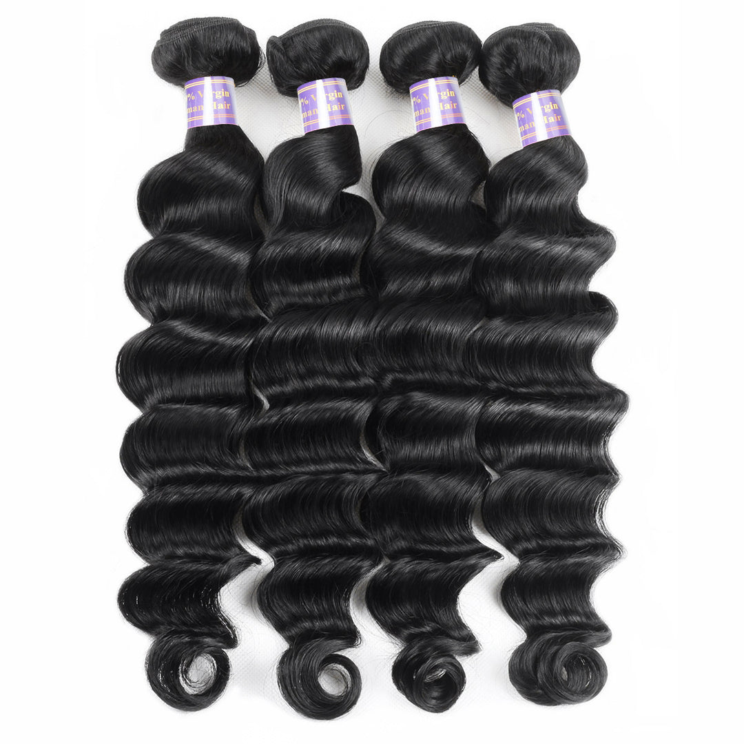 Allove Hair 8A Virgin Loose Deep Wave Human Hair Wholesale 10 Bundles : ALLOVEHAIR