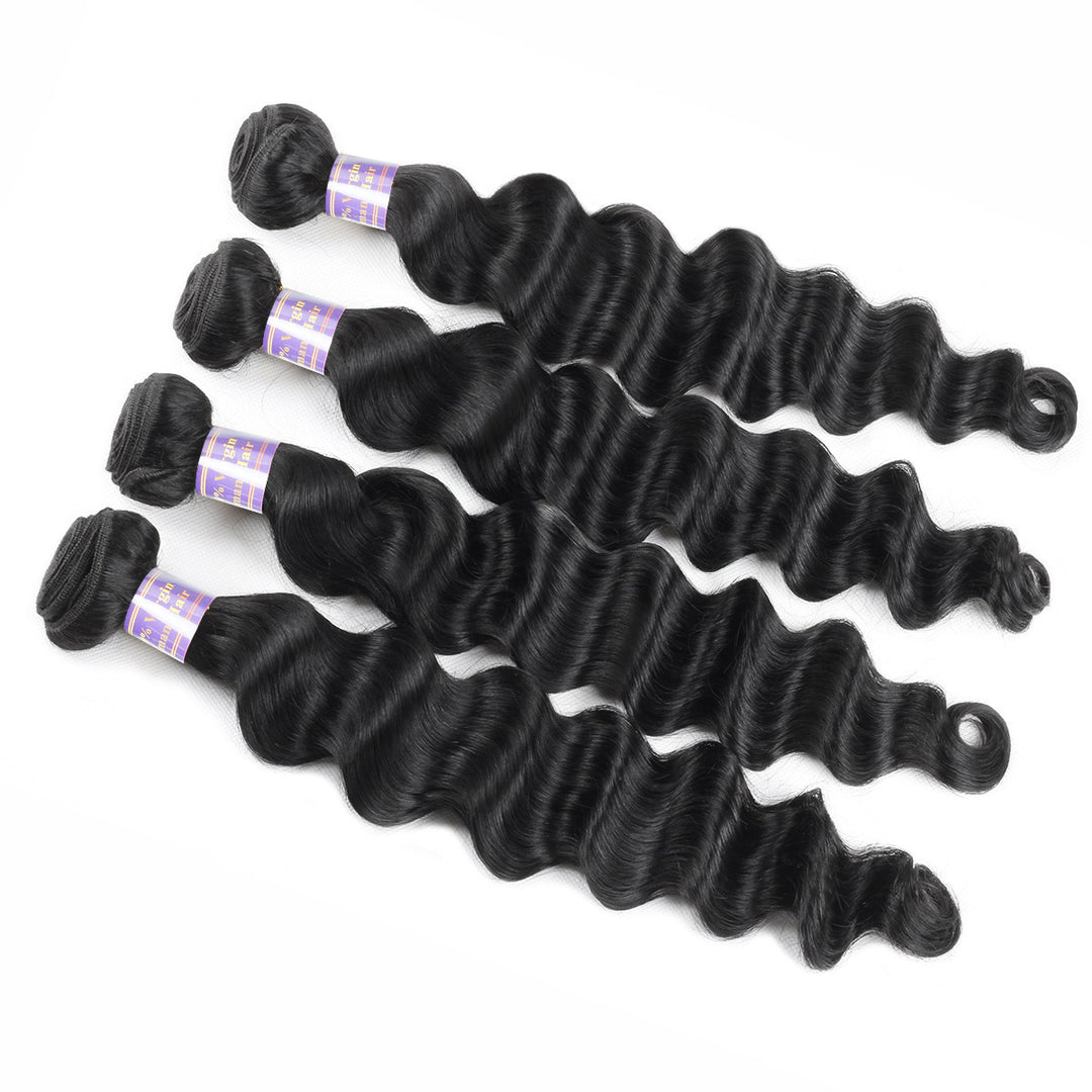 Allove Hair 8A Virgin Loose Deep Wave Human Hair Wholesale 10 Bundles : ALLOVEHAIR