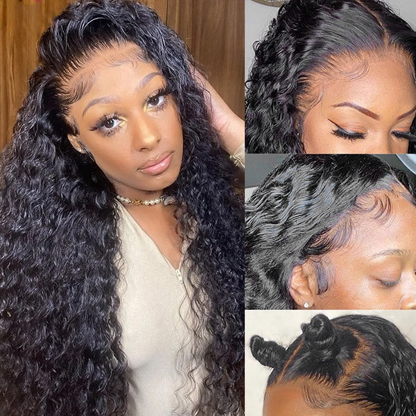 Pre Plucked Wear & Go Wig | 32Inch 13x4 Glueless Lace Front Wig Water Wave HD Lace Wig