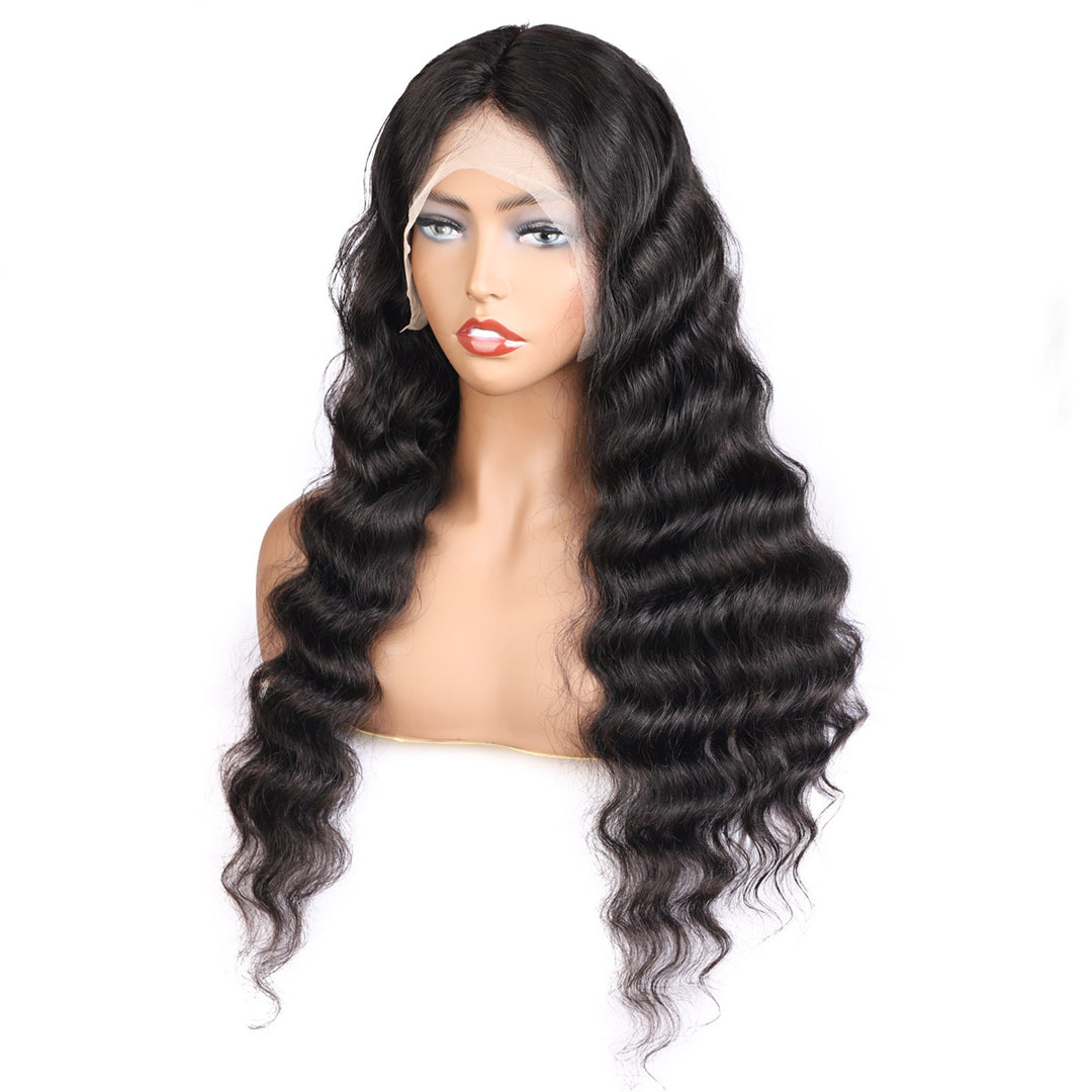 Loose Deep Wave Transparent 13*4 Lace Front Human Hair Wigs-Allove Hair : ALLOVEHAIR