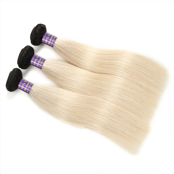 New Arrival 1B/613 Ombre Hair Weaves Straight Virgin Remy Hair 3 Bundles : ALLOVEHAIR