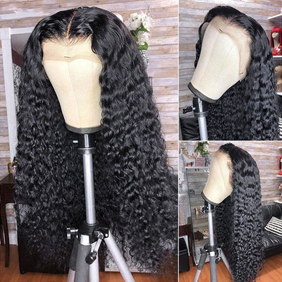 Water Wave Lace Front Wig 13X6 HD Lace Frontal Wig 250 Density Lace Wigs for Women Human Hair Wet And Wavy Lace Frontal Wigs
