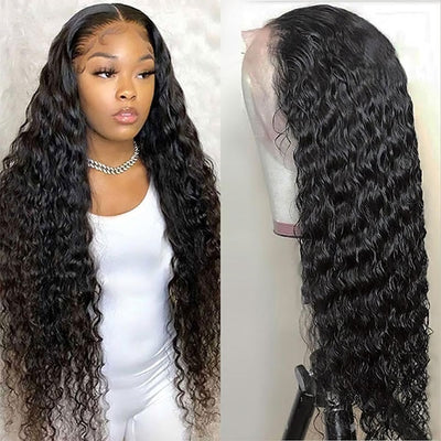 Water Wave Lace Front Wig 13X6 HD Lace Frontal Wig 250 Density Lace Wigs for Women Human Hair Wet And Wavy Lace Frontal Wigs