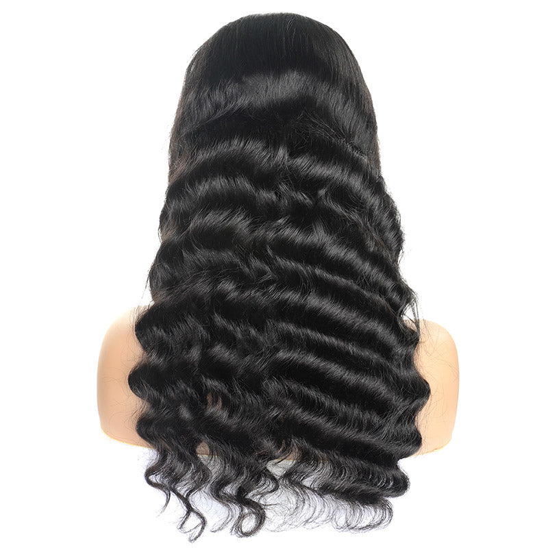 Loose Deep Wave Hair 4*4 Lace Closure Wig Virgin Remy Human Hair Allove Hair