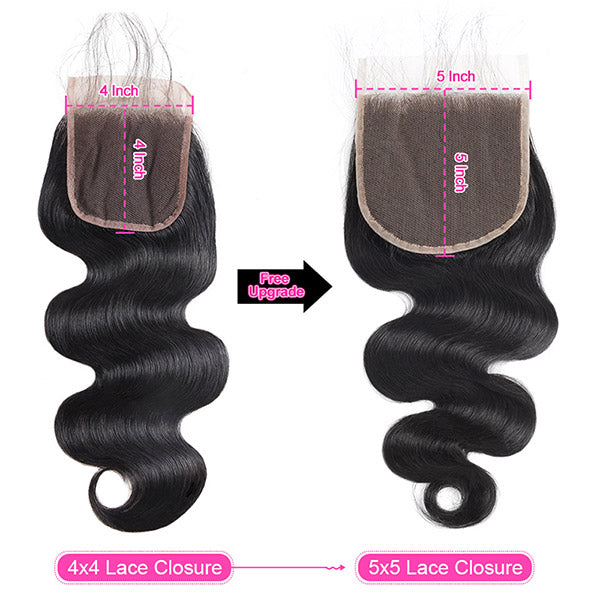 Body Wave 5*5 Lace Closure Virgin Hair Allove Hair : ALLOVEHAIR