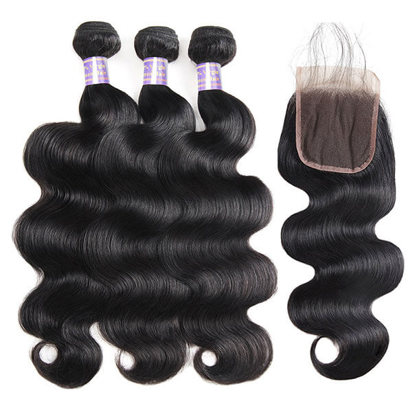 Allove Hair Buy 3 Bundles Body Wave Hair Get 1 Free Lace Closure : ALLOVEHAIR