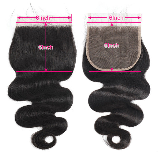 Body Wave 6*6 Lace Closure Virgin Hair Allove Hair : ALLOVEHAIR