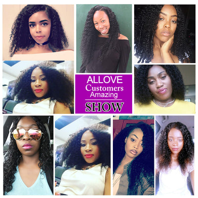 Allove Hair Malaysian Curly Wave 3 Bundles Human Hair Extensions : ALLOVEHAIR