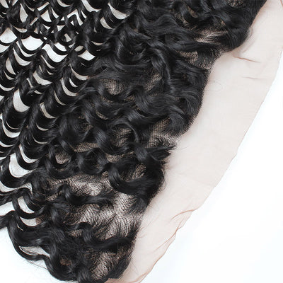 Wholesale 10 Bundles Deep Wave 13*4 Ear to Ear Lace Frontal Closure Allove Hair : ALLOVEHAIR