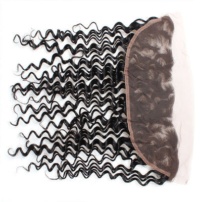 Wholesale 10 Bundles Deep Wave 13*4 Ear to Ear Lace Frontal Closure Allove Hair : ALLOVEHAIR