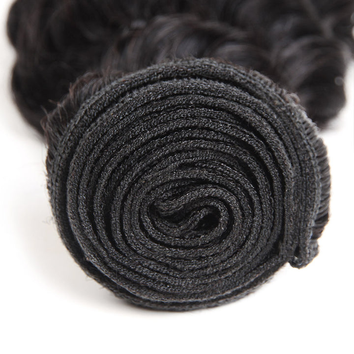 Allove Hair Indian Deep Wave 4 Bundles Virgin Human Hair : ALLOVEHAIR