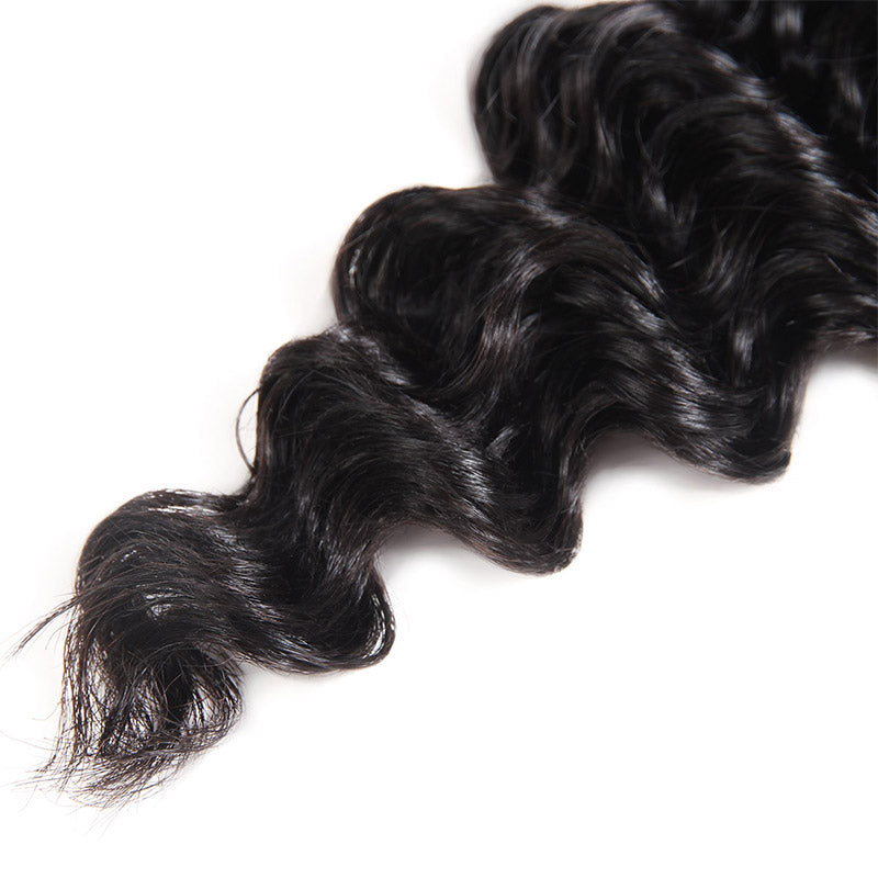 Allove Hair Indian Deep Wave 4 Bundles Virgin Human Hair : ALLOVEHAIR