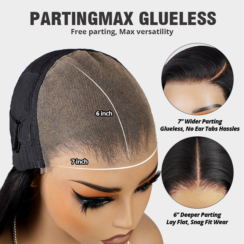 7*6 Straight Allove Hair PartingMax Wear Go HD Lace Glueless Wig Pre Bleached Tiny Knots Wig