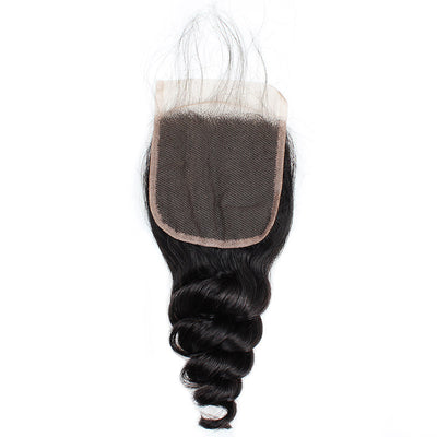 Loose Wave 4*4 Lace Closure Virgin Human Hair : ALLOVEHAIR
