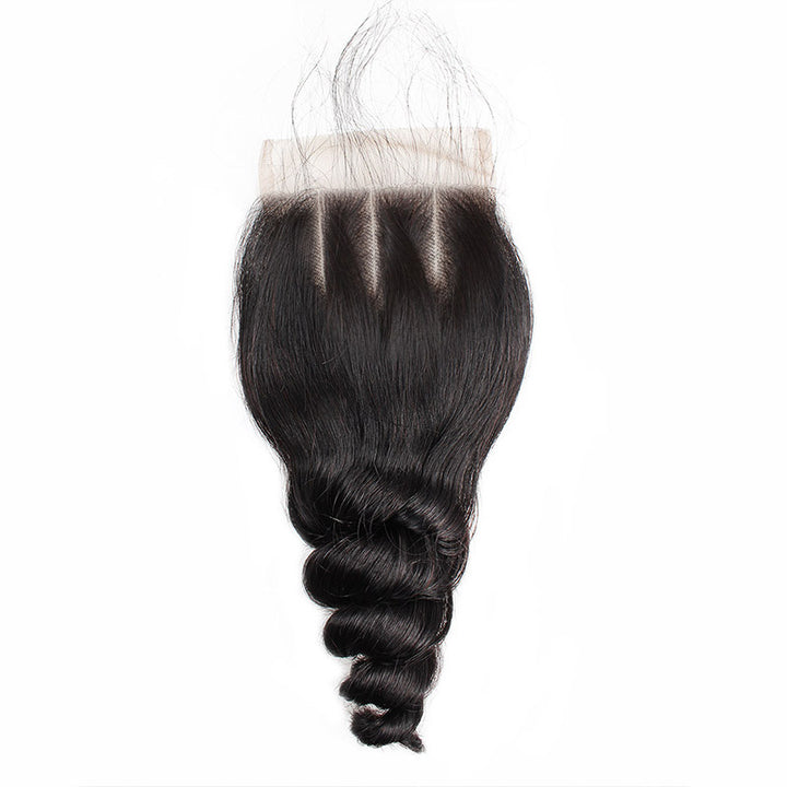 Allove Hair Wholesale 10 Bundles Loose Wave 4*4 Lace Closure Virgin Human Hair
