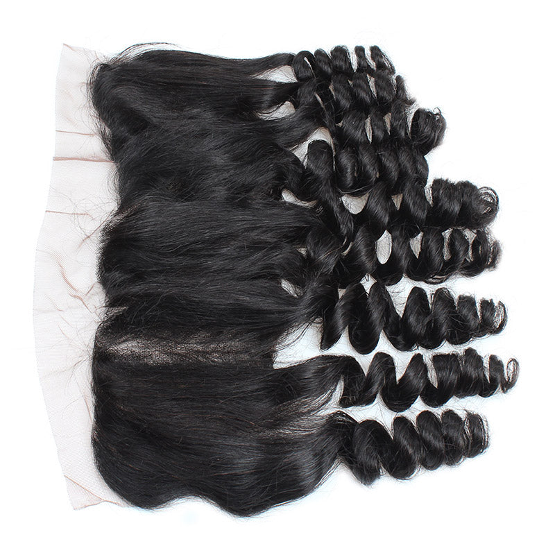Allove Hair Wholesale 10 Bundles Loose Wave 13*4 Lace Frontal Closure : ALLOVEHAIR