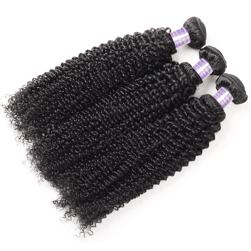 Allove Hair Malaysian Curly Wave 3 Bundles Human Hair Extensions : ALLOVEHAIR