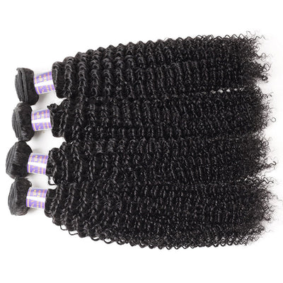 Allove Hair Malaysian Curly Wave 4 Bundles Virgin Human Hair : ALLOVEHAIR