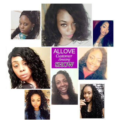 Allove Hair Brazilian Water Wave 3 Bundles Virgin Human Hair : ALLOVEHAIR